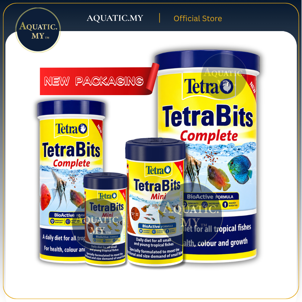Tetra Bits Complete (93g/300g) Tetra Bits Mini Small Floating Pellet Discus อาหารปลา