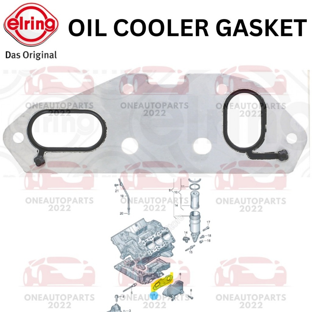 ELRING GERMANY OIL COOLER GASKET AUDI A7 3.0 V6 TFSI Q7 (4LB) 3.0TFSI A6 C7 3.0TFSI PORSCHE CAYNE (9
