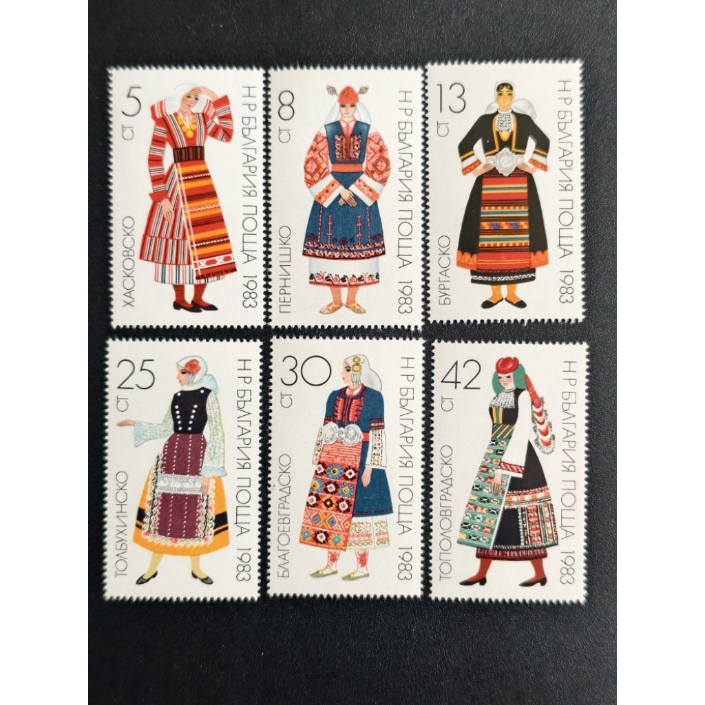 N01 Bulgaria ปี 1983 แสตมป์แบบกําหนดเองแบบดั้งเดิม ครบชุด 6v MNH
