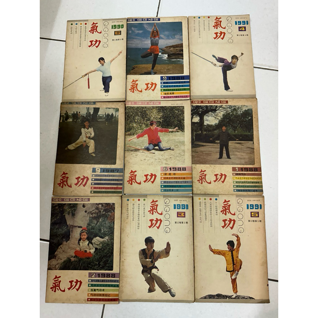 นิตยสาร Qigong 1987-1991 วารสารเก่า 17 โคปี้รวม Qigong ศิลปะการต่อสู้การดูแลสุขภาพวิธีคอลเลกชันหนังส