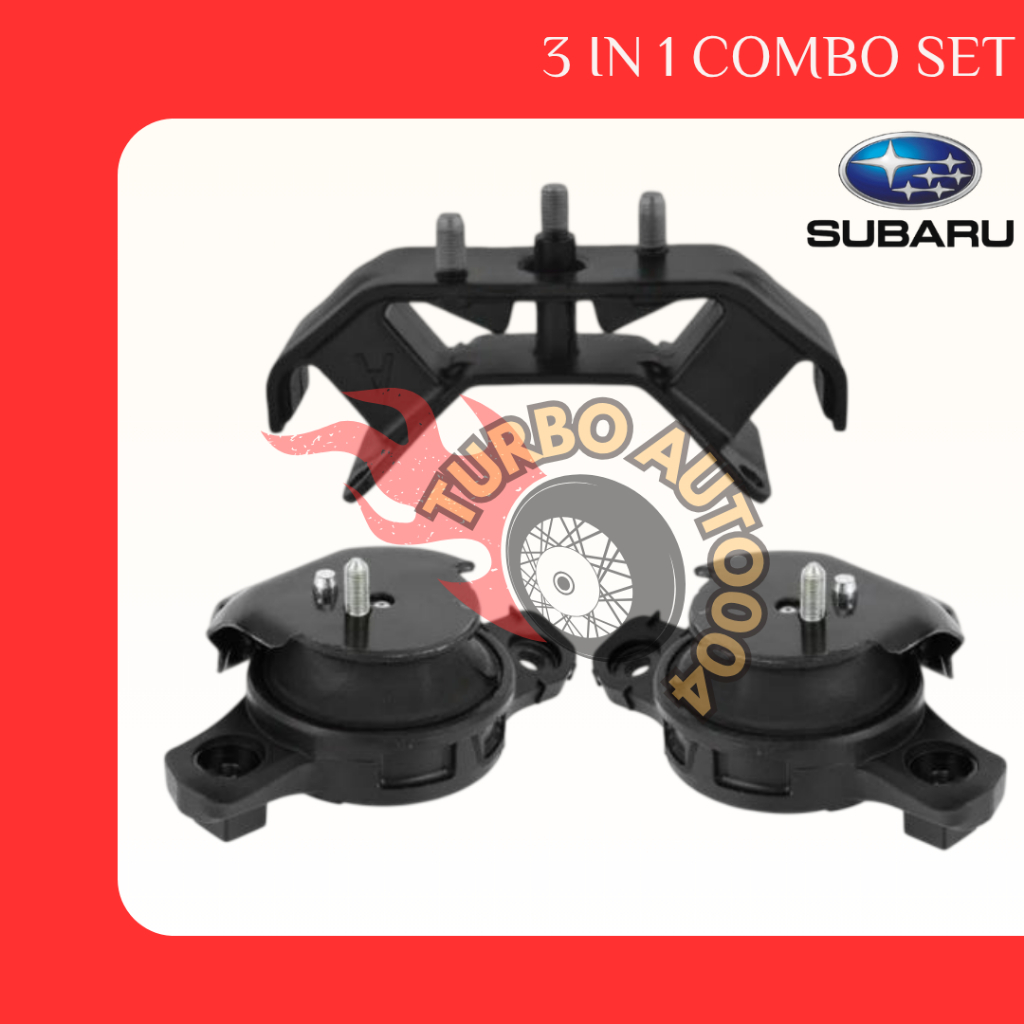 [ชุดคอมโบ 3 IN 1] ขายึดเครื่องยนต์ Subaru สําหรับ Subaru XV GP7 12Y