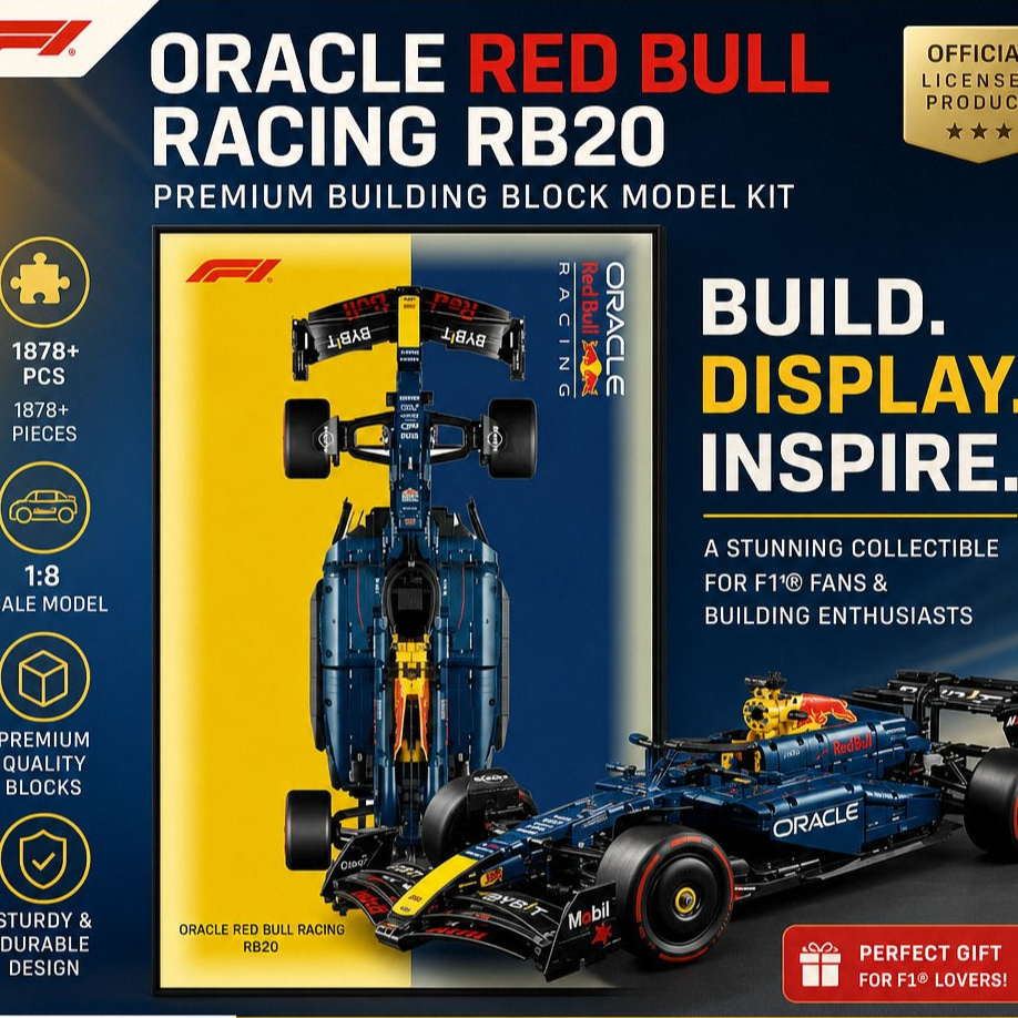 Lego 42207 Ferrari SF24 Red Bull 42206 สูตร F1 Building Blocks กรอบรูป Display Board ความเรียบง่าย