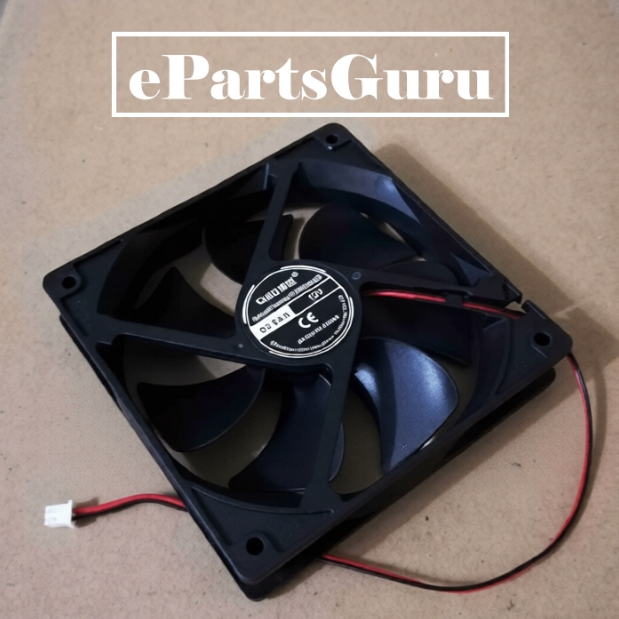 DC 12V 12x12 ซม. 25 มม. 2pin PC พัดลมระบายความร้อนตั้งโต๊ะ