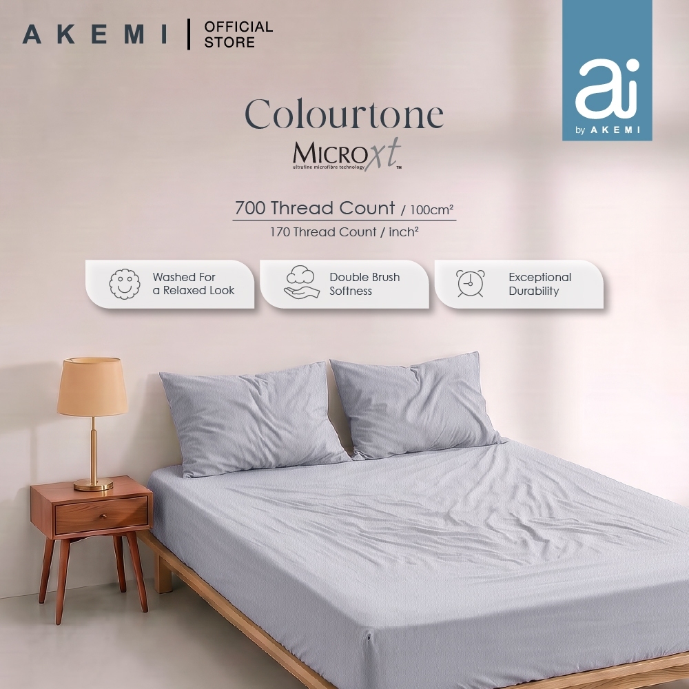 Ai by AKEMI ชุดผ้าปูที่นอน Colourtone Collection 100% MicroXT 700TC (Queen)