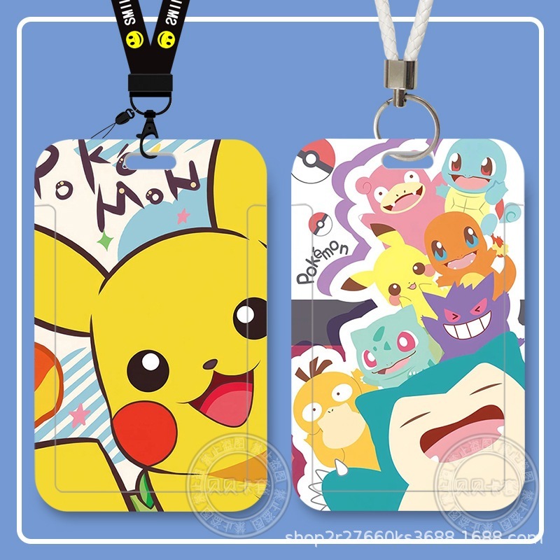 Pikachu ID Card Holder Cover Work Card School Card