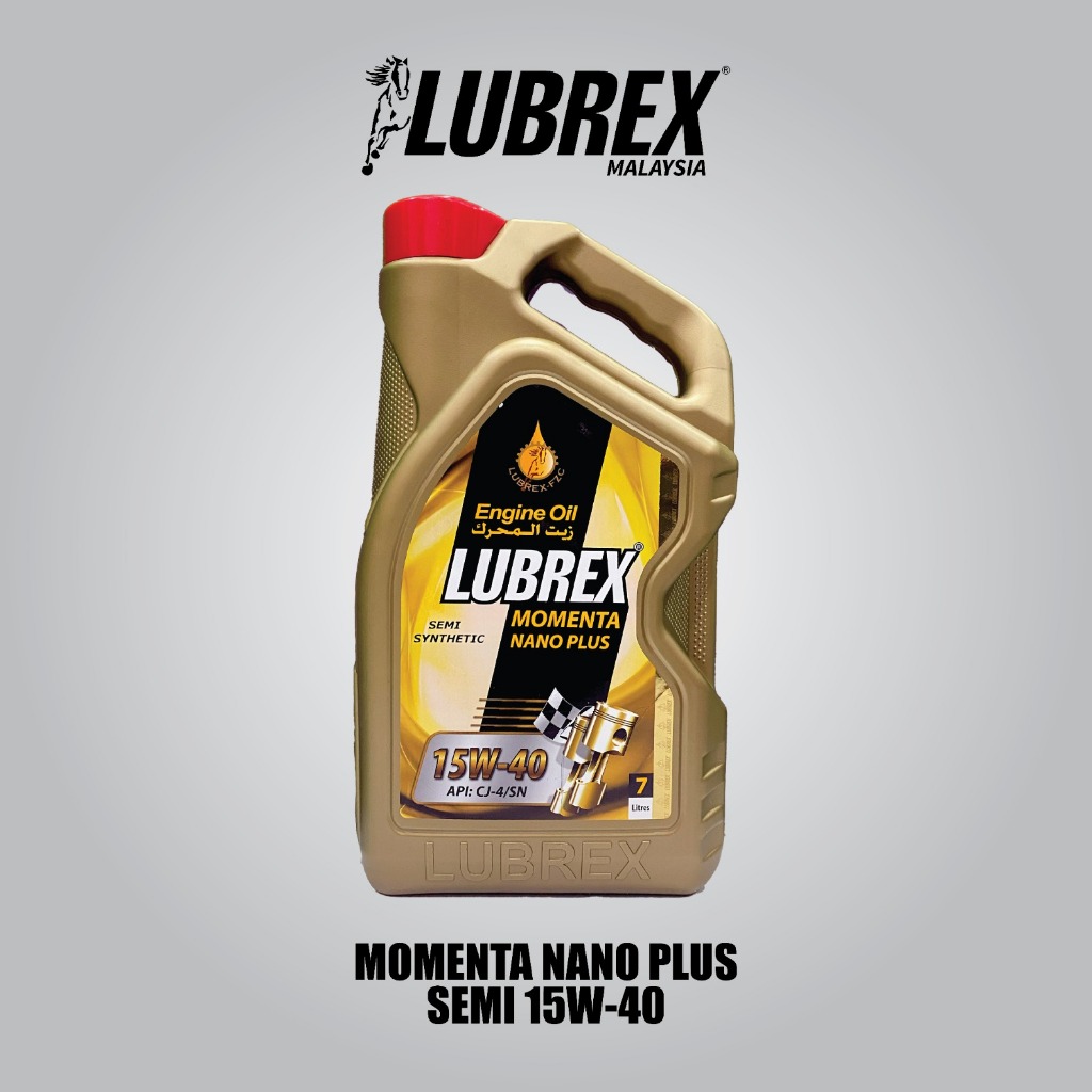 LUBREX 15W-40 SEMI SYNTHETIC (7L) MOMENTA NANO PLUS