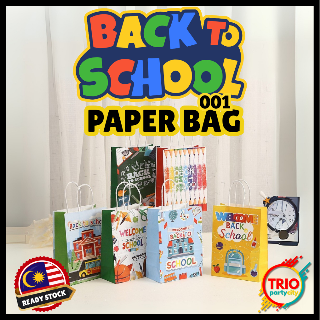 ถุงกระดาษ Back To School 001 Goodies Party Bag