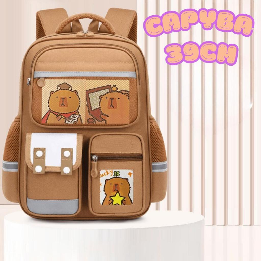 CAPYBARA 39CMCP06 Capybara Beg Japan Fashion Beg Sekolah Capybara Beg Belakang galas Backpack Bagpac