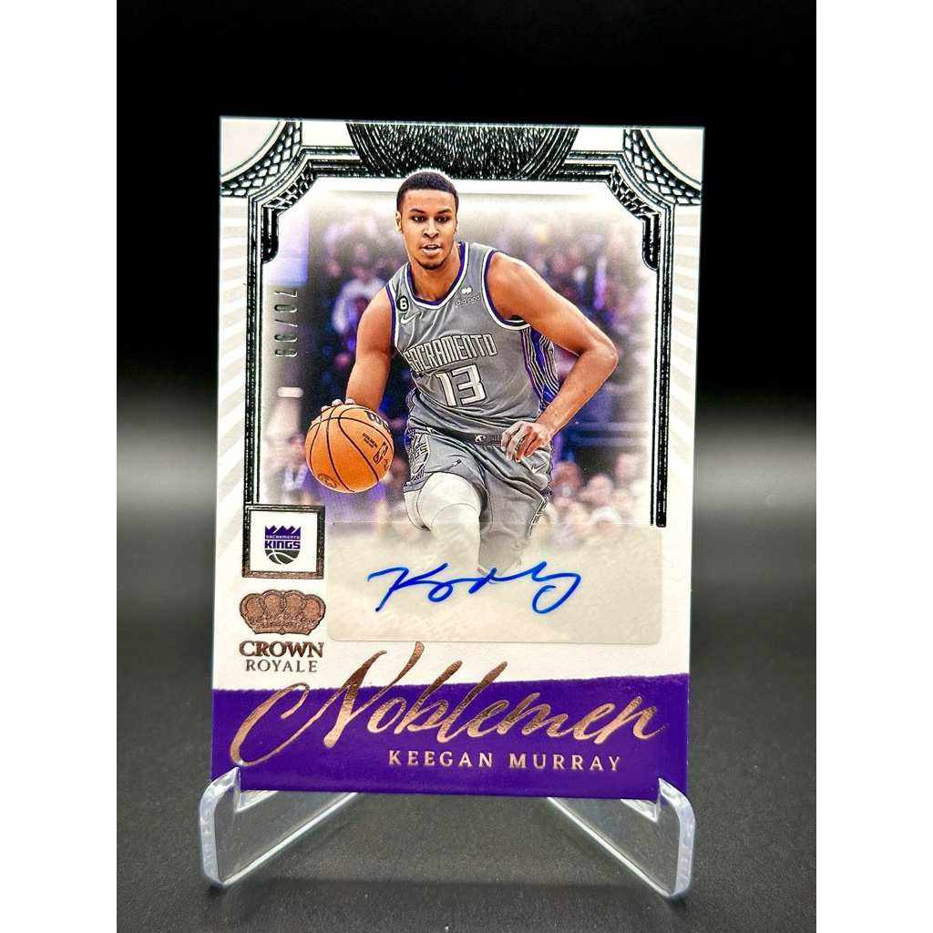 การ์ด Panini Nba 23-24 Crown Royals Keegan Murray Noblemen 70/99 ออโต้