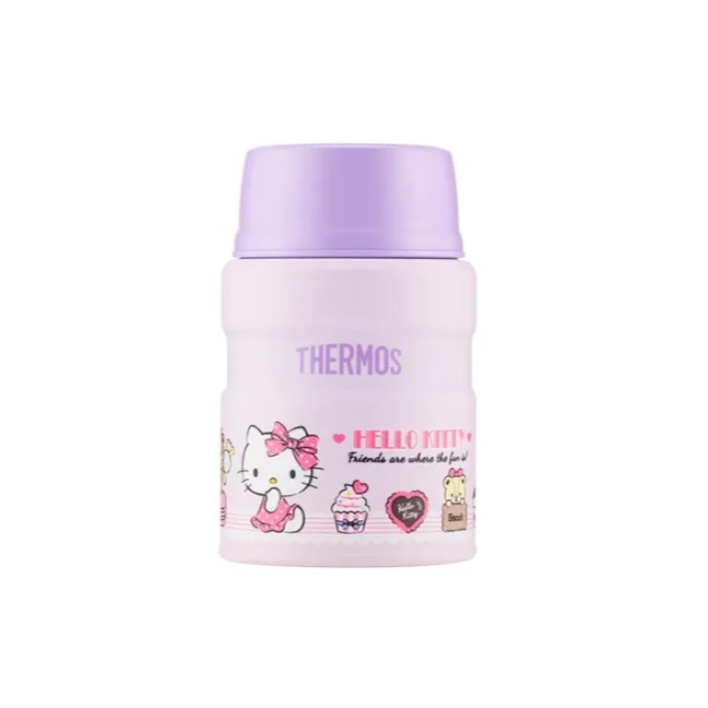Thermos ยี่ห้อ 520ml Hello Kitty โถอาหารสแตนเลสพร้อมช้อน SK520KT25(PP) SK 520 KT