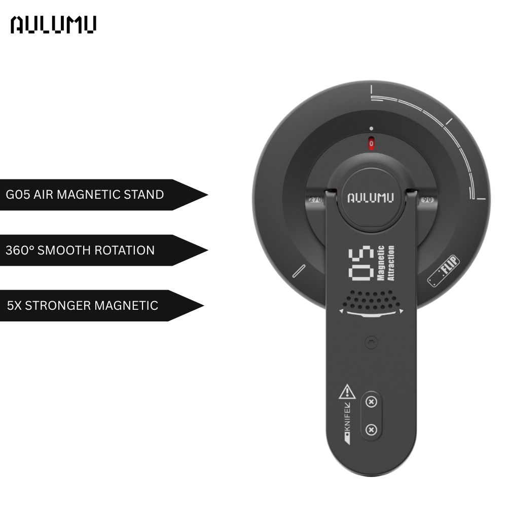 Aulumu G05 Air Next ขาตั้งแม่เหล็กพร้อมเครื่องตัดกล่องที่ซ่อนอยู่