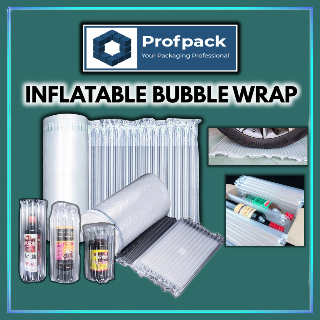 300m Bubble Wrap Air Inflatable บรรจุภัณฑ์ม้วนกันกระแทกเบาะ Ecom Packing Wrap Barang เปราะบาง