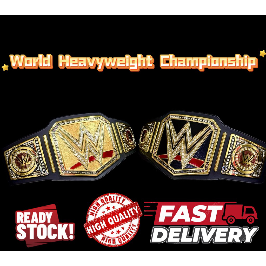 WWE World Heavyweight Title Championship Commemorative Belt สําหรับผู้ใหญ่ เข็มขัด WWE