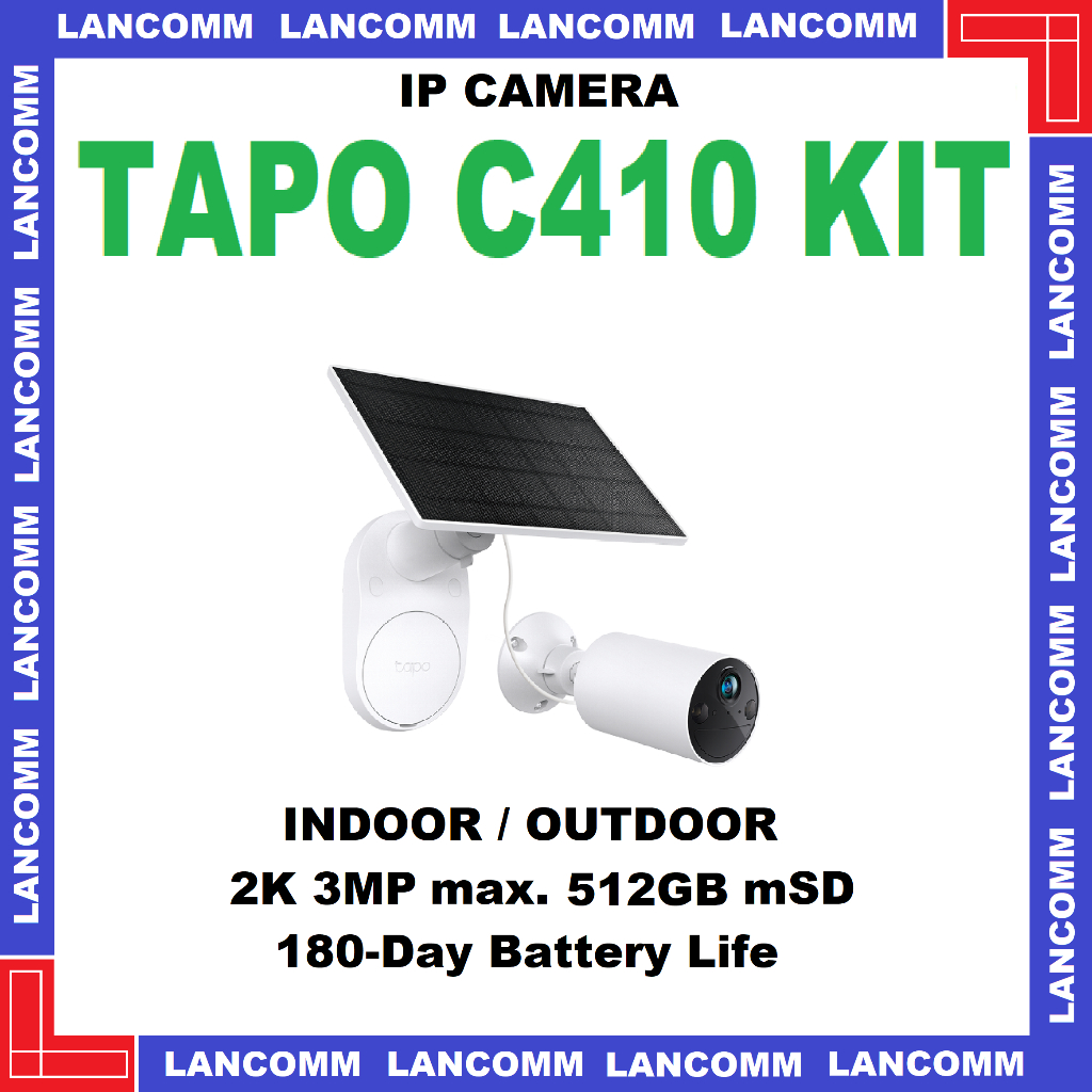 Tapo C410 C410 Kits ชุดกล้องรักษาความปลอดภัยพลังงานแสงอาทิตย์-Powered