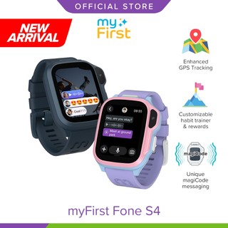 myFirst Fone S4 4G Smart Watch for Kids with magiCode GPS Tracking Voice Video Calls