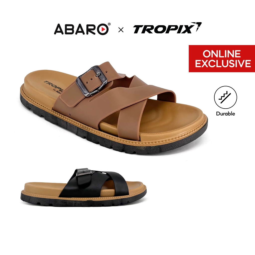[ONLINE EXCLUSIVE] ABARO Comfy & Stylish 99PSA664K3 TRPIC PVC /Women Slipper/Sandal Perempuan ทนทานแ