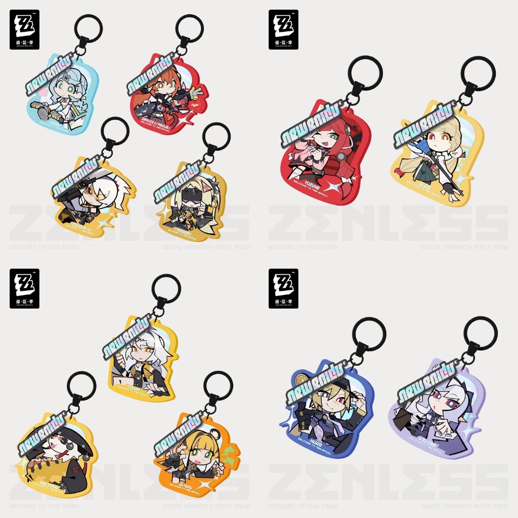 Senless Zone Zero New Eridu - พวงกุญแจ Chibi Orphie Magus Seed Obol Yuzuha Yixuan Bangboo ZZZ ซีรีส์