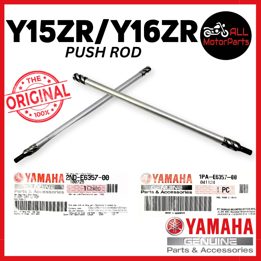 Y16ZR Y16 Y16Z V1 V2 / Y15ZR Y15Z Y15 V1 V2 2ND 1PA E6357 PUSH ROD YAMAHA