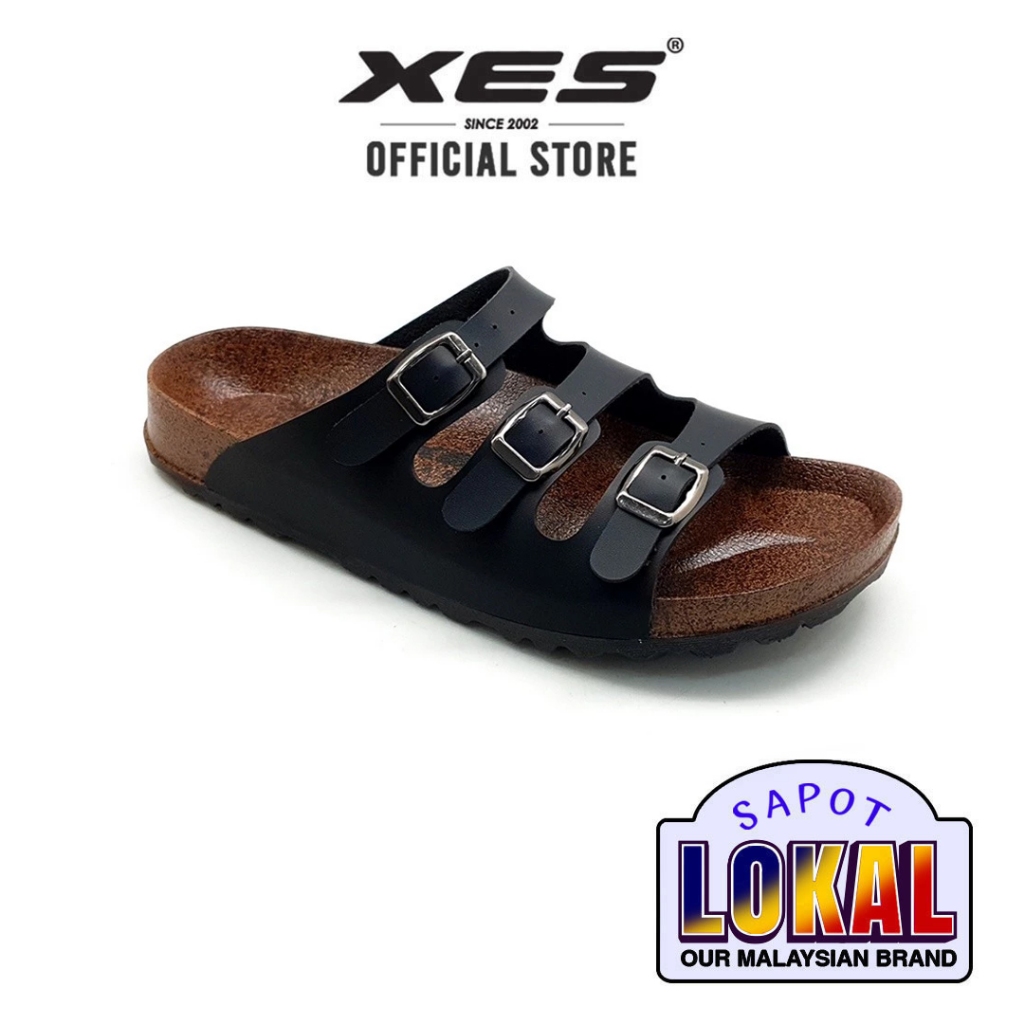 XES Men BSMM21042 Slip-on Comfort Sandals ( สีดํา/น้ําตาล )