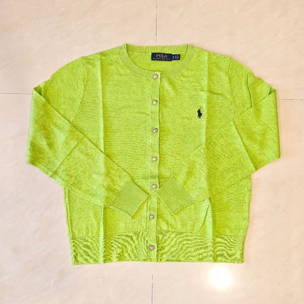 RL Women คาร์ดิแกนสีเขียว Size : M