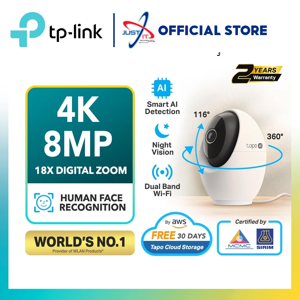 TP-LINK TAPO C260 PAN / TILT AI HOME SECURITY WI-FI CAMERA / กล้องวงจรปิด