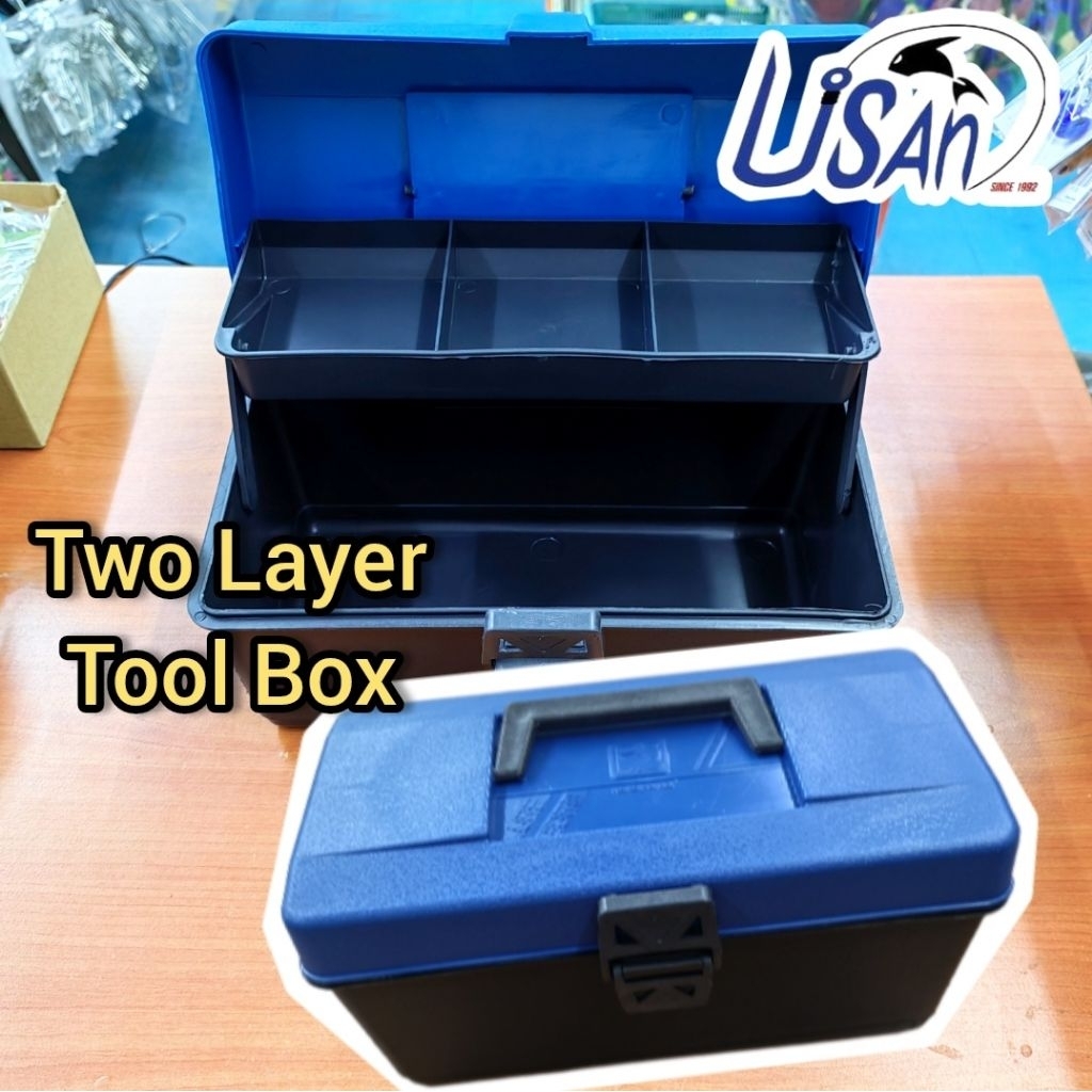 DELTON NAKAYAMA TWO LAYER TOOL BOX HAND CARRY TACK PANCING