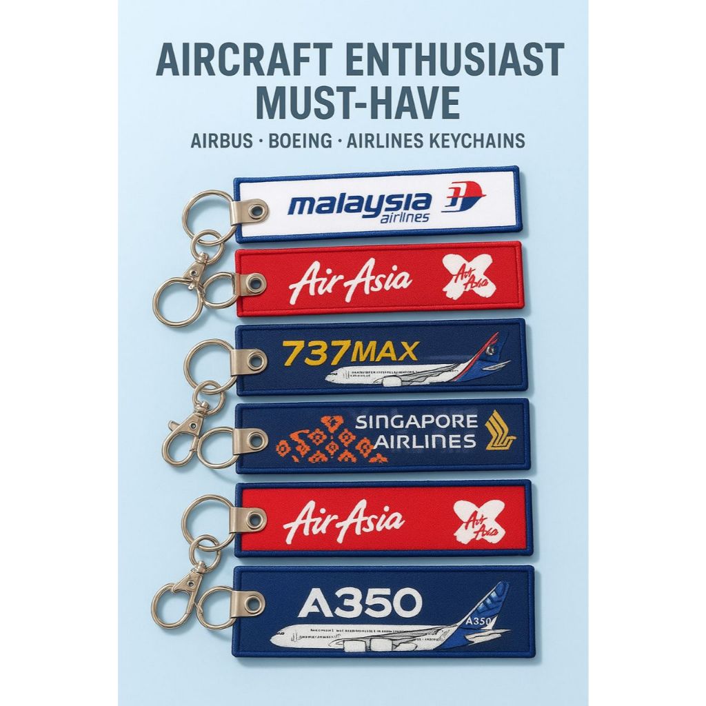 คอลเลกชันพวงกุญแจเครื่องบินการบิน A อุปกรณ์เสริมที่ต้องมีสําหรับ MAS Air Asia Batik Fighter Aircraft