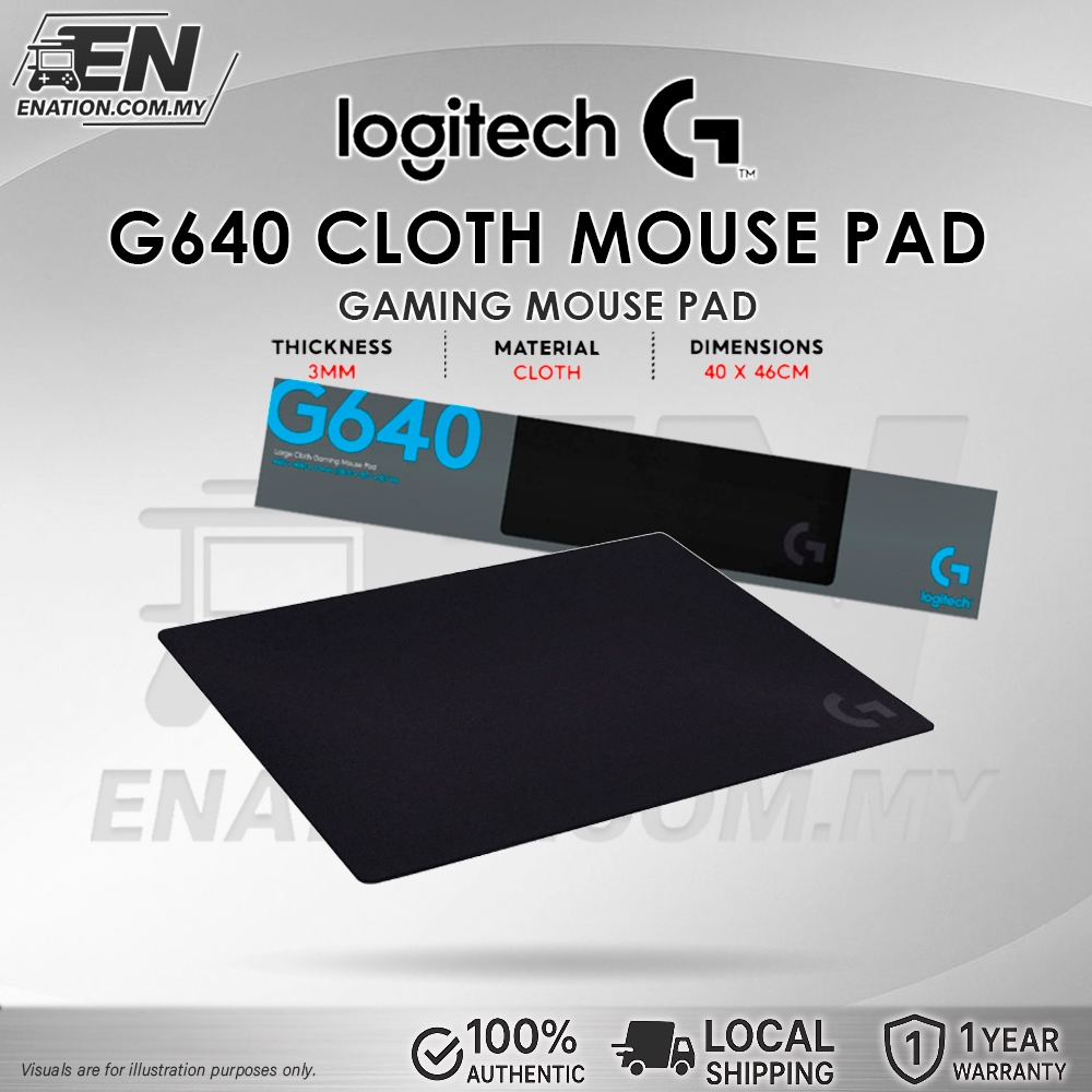 แผ่นรองเมาส์สําหรับเล่นเกมผ้าขนาดใหญ่ Logitech G640 | แผ่นรองเมาส์สําหรับเล่นเกม LOGITECH G640 SE