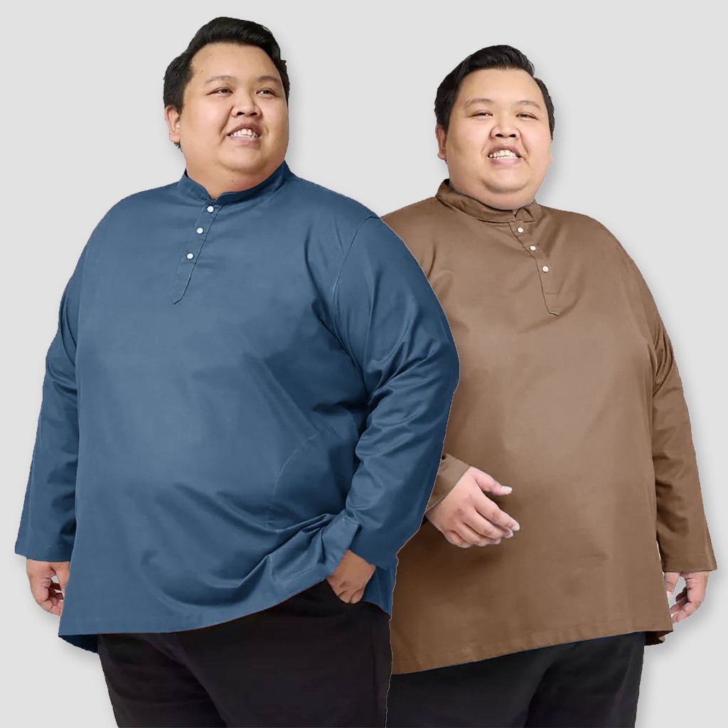 พลัสขนาดผู้ชาย เคอร์ต้า ลําลองแขนยาวยืนปก การลงโทษ เสื้อ