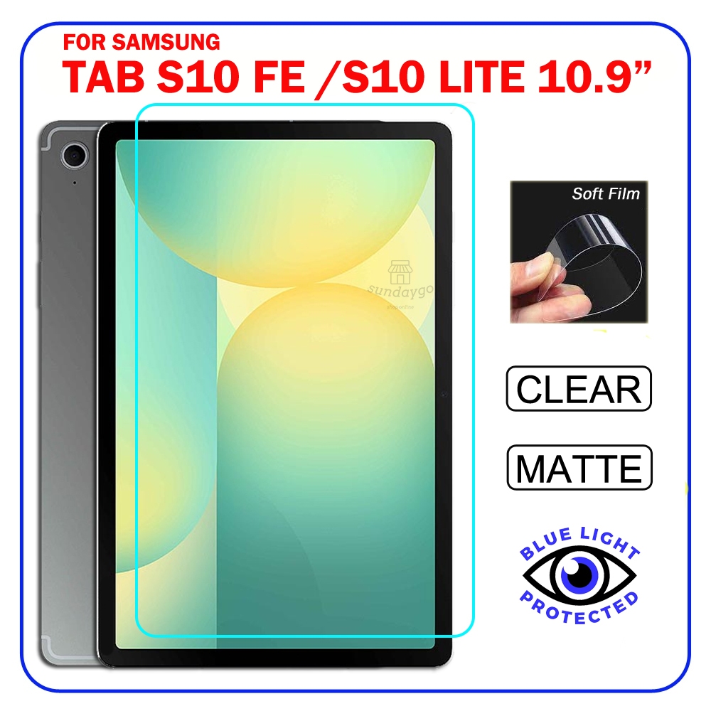 SAMSUNG สําหรับSamsung Tab S10 FE S10 Lite 10.9 X400 X406B X520 X526B Clear Matte Anti Blue PaperLik
