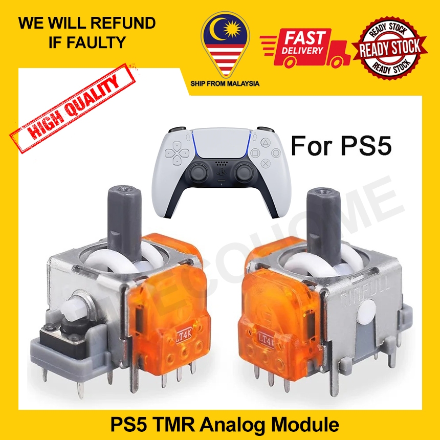 โมดูลอะนาล็อก PS5 GINFULL TMR Dualsense DS5 PlayStation Pro Slim Controller JoyStick Not Hall Effect