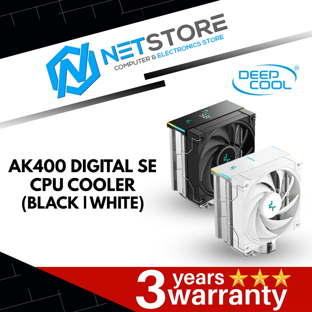 DEEPCOOL AK400 DIGITAL SE AIR COOLER - (สีดําขาว)