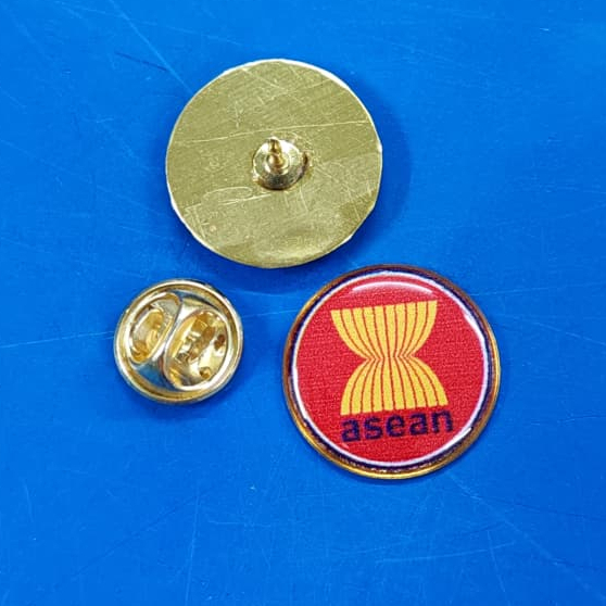 (ASEAN 19mm) COLLAR PIN 19mm เส้นผ่านศูนย์กลางมาลาเซียทอง