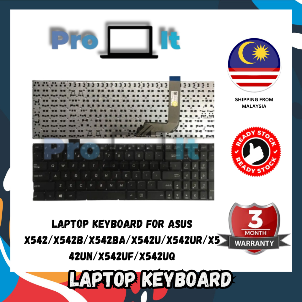 แป้นพิมพ์แล็ปท็อปสําหรับ Asus X542/X542B/X542Ba/X542U/X542Ur/X542Un/X542Uf/X542Uq