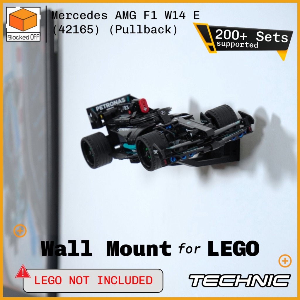 ติดผนังสําหรับ Lego Technic Mercedes AMG F1 W14 Pullback (42165)