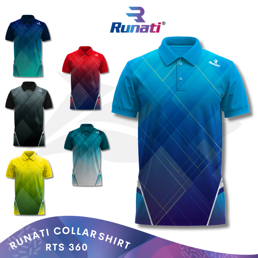 เสื้อคอปก RUNATI RTS360 Baju Collar Outdoor Sport สะดวกและง่ายแห้ง