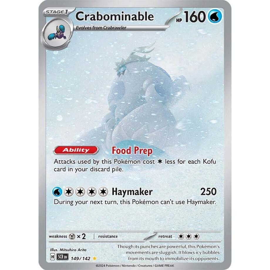 Crabominable 149 Pokémon Stellar Crown: Pokémon TCG