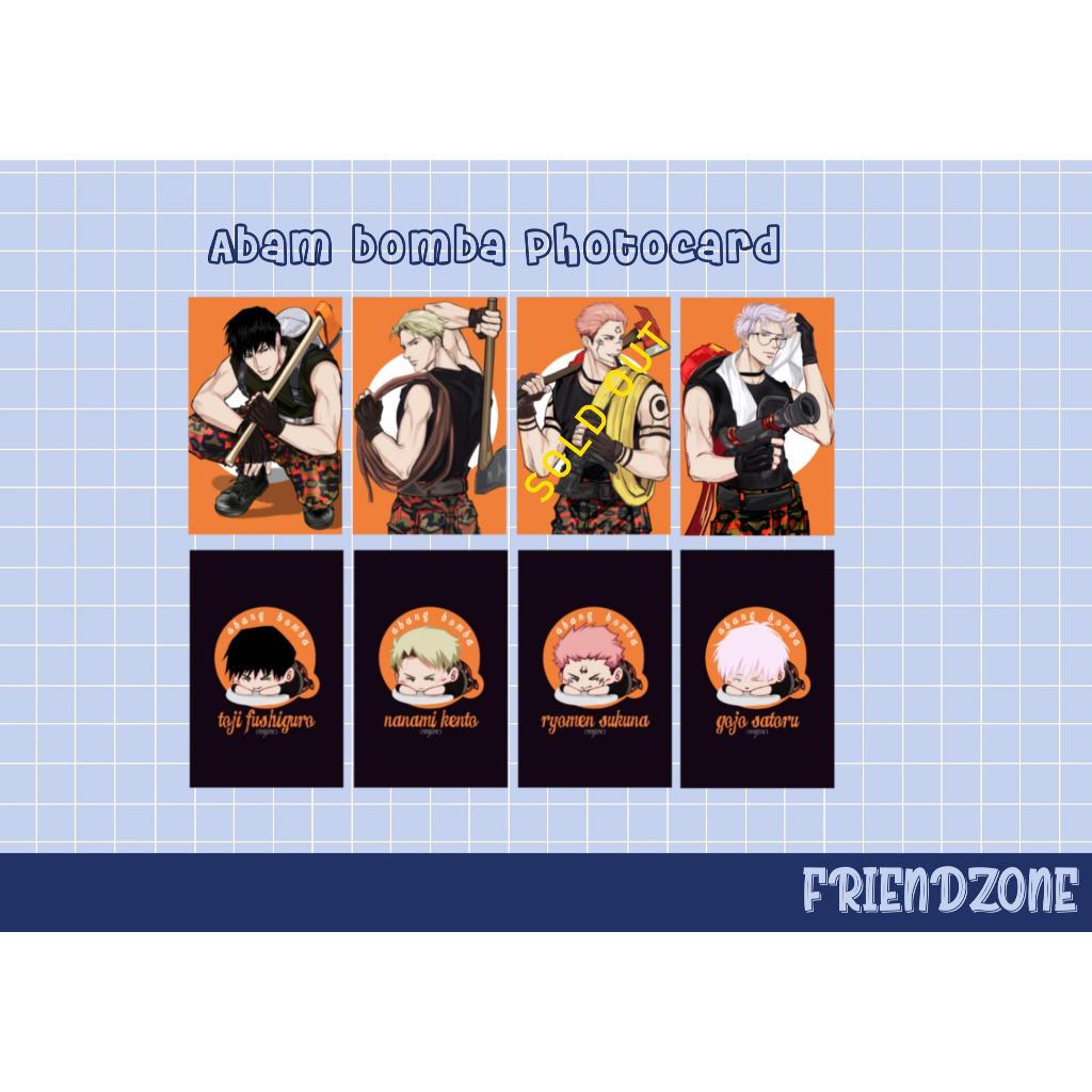 Jujutsu Kaisen Photocard Abam Bomba & Baju Raya Edition พิมพ์สองด้าน Ikemen อะนิเมะ Fanart การ์ด