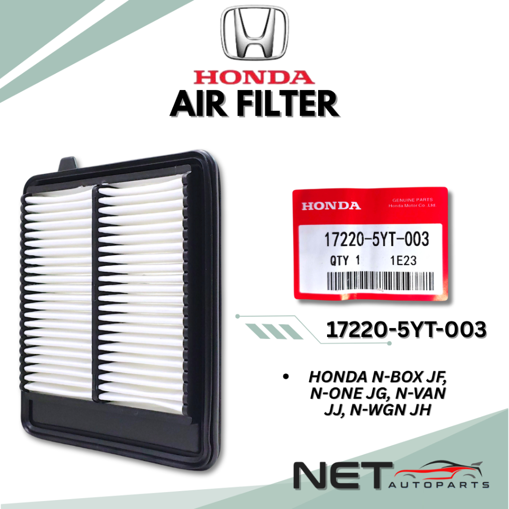HONDA ENGINE AIR FILTER PENAPIS ANGIN N-BOX JF, N-ONE JG, N-VAN JJ, N-WGN JH (17220-5YT-003)