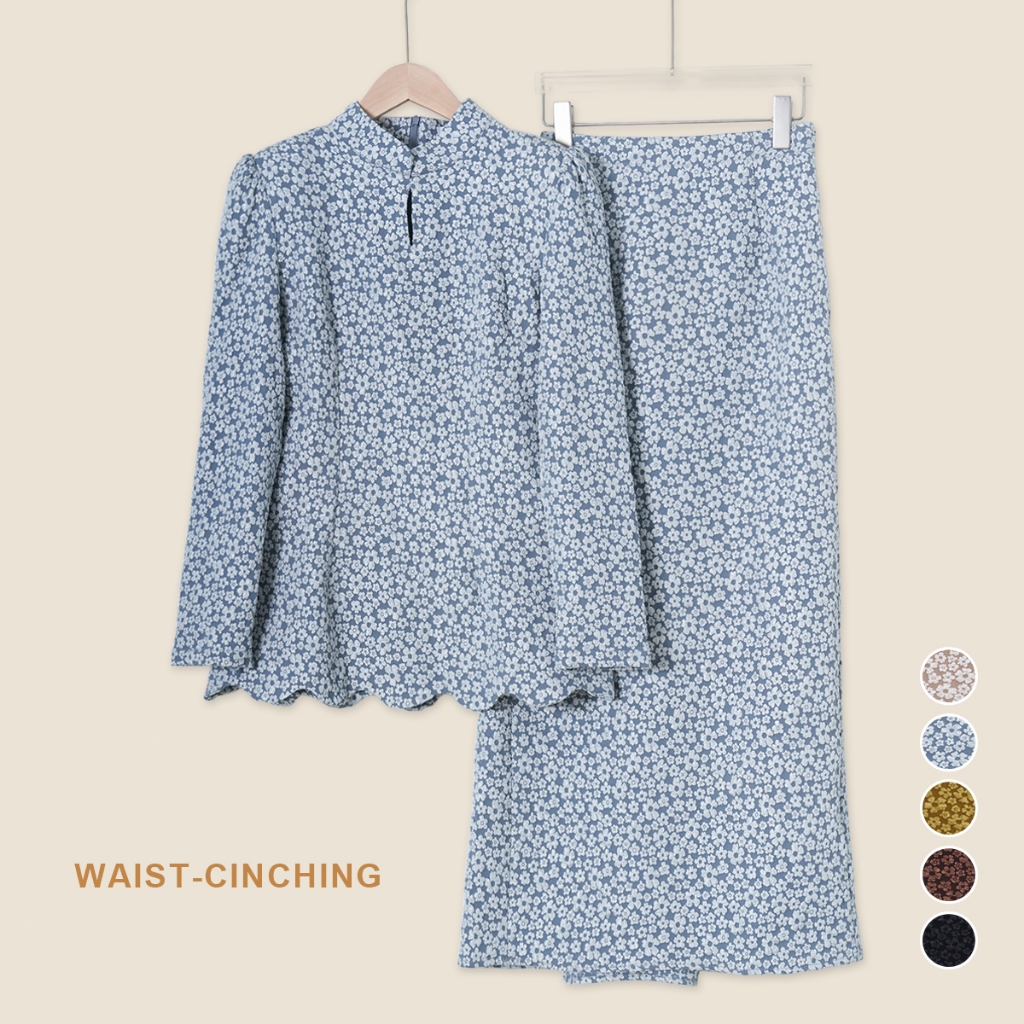 YOUMILIER KATE MINI KURUNG SOFT BROCADE ผมผู้หญิงทันสมัย YMWM043