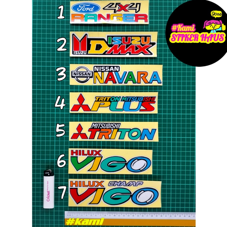 4x4 Ranger/Triton/Dmax/Navara/Vigo คอมพิวเตอร์ตัดทับซ้อนกันสะท้อนแสง 4x4 ranger triton dmax vigo 4x4