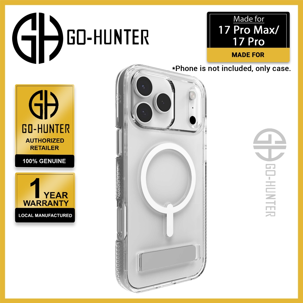 [ 17 Pro Max / 17 Pro ] ZAGG Crystal Palace Snap Case พร้อมขาตั้งและปุ่มกล้องเคสแม่เหล็ก