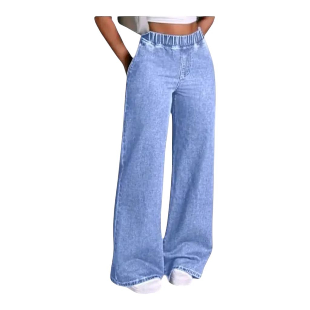 Jagage wide leg super strachable beggy jeans prgetah อย่างเต็มที่
