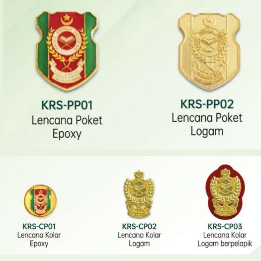 อุปกรณ์เสริม KRS Katet Remaja Sekolah / Pocket Pin / เข็มกลัดคอปก / Mafla / Hackle / Lanyard