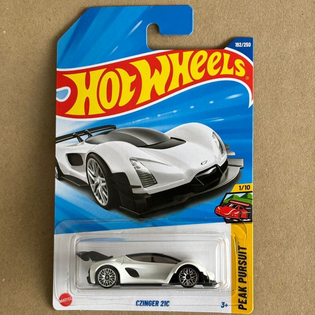 Hot Wheels Czinger 21C - สีขาว ( 192 - 2025 Mix P - PEAK PURSUIT 1/10 )