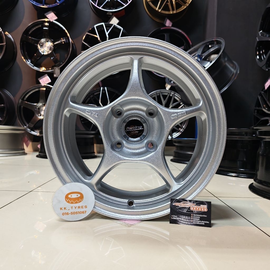 [4 ชิ้น] ขอบสปอร์ตใหม่ 15 นิ้ว Enkei RPO1 15X7JJ ET35 4H114.3 SILVER