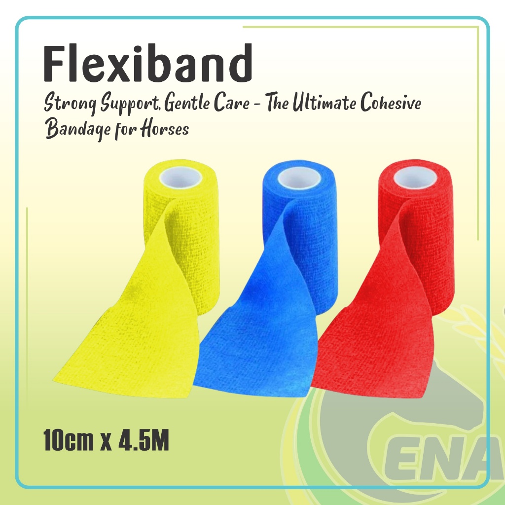 ENA FlexBand ผ้าพันแผล Cohesive ยืดหยุ่นไม่ทอสําหรับม้า