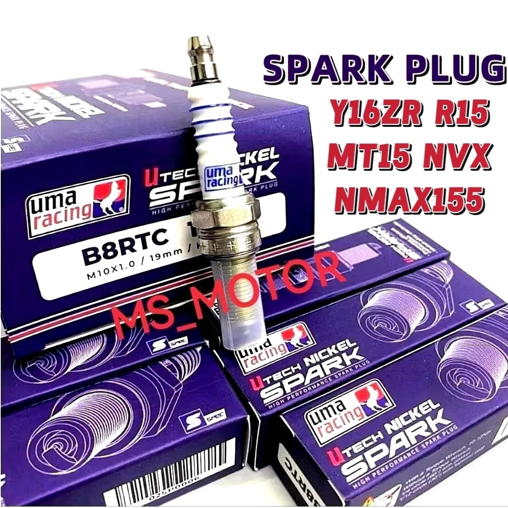 UMA RACING SPARK PLUG B8RTC Y16ZR NVX155 R15 MT15 NMAX155 NLK PLUG N8CR Y16 NVX NMAX 155 ZR YAMAHA I