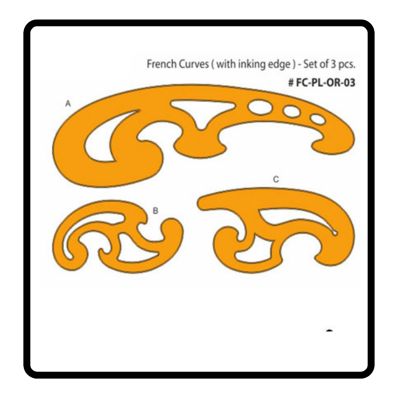 [XPRESS] DRAWING CURVE RULER TEMPLATE DRAWING PAINTING DRAFTING STENCIL - สินค้า 21ST CENTURY