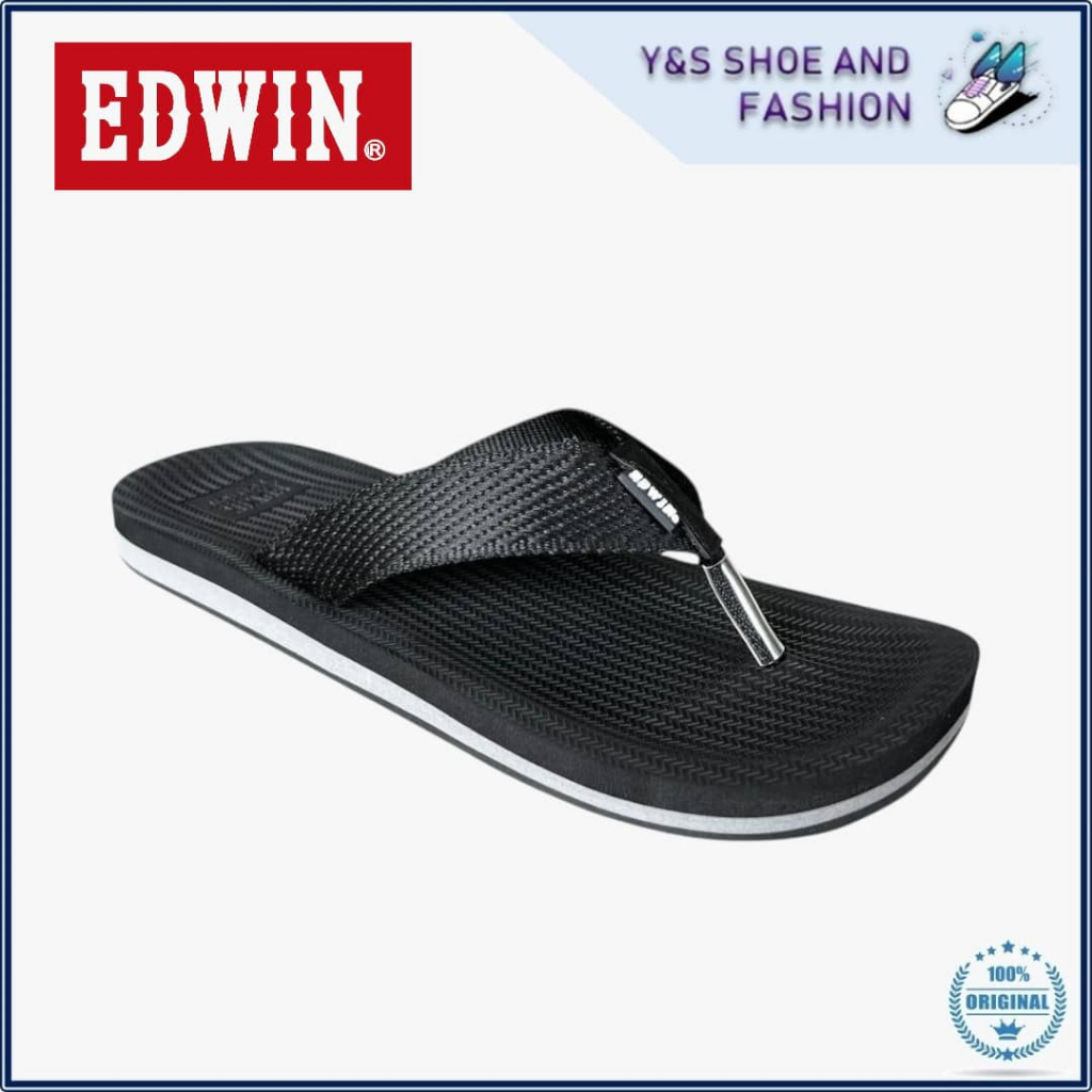 EDWIN โลโก้ผู้ชาย SIGNATURE COMFORT รองเท้าแตะ SELIPAR EDWIN โลโก้ SELESA E10770